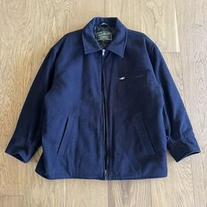 VTG Dash Classics Jacket Men's Large Wool Workwear Quilted Lined Full Zip Coat